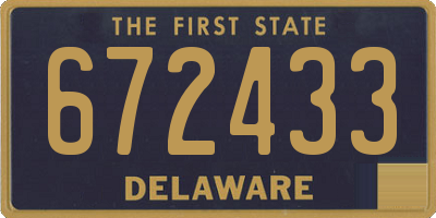 DE license plate 672433