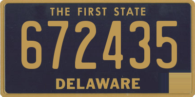 DE license plate 672435