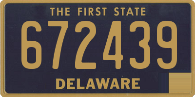 DE license plate 672439