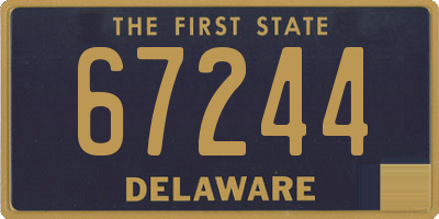 DE license plate 67244