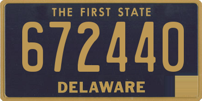 DE license plate 672440
