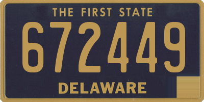 DE license plate 672449