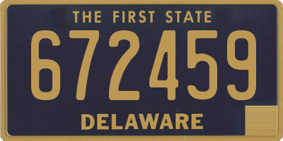DE license plate 672459