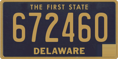 DE license plate 672460