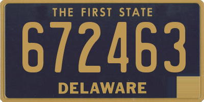 DE license plate 672463