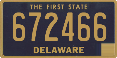 DE license plate 672466