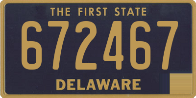 DE license plate 672467