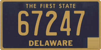 DE license plate 67247