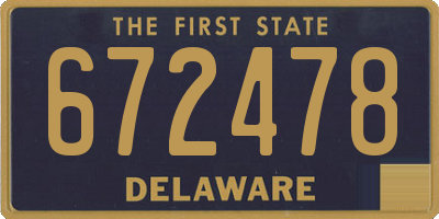 DE license plate 672478