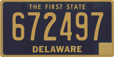 DE license plate 672497