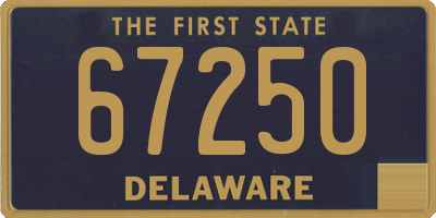 DE license plate 67250