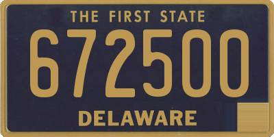 DE license plate 672500