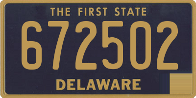 DE license plate 672502