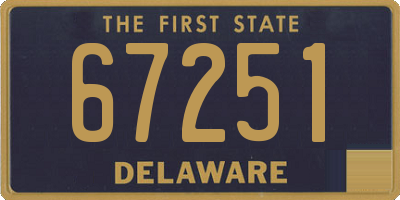 DE license plate 67251