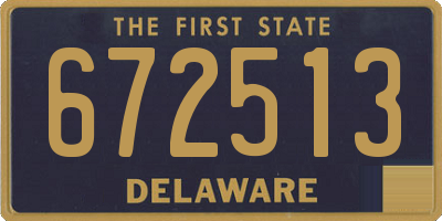 DE license plate 672513