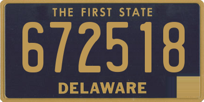 DE license plate 672518