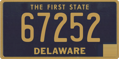 DE license plate 67252