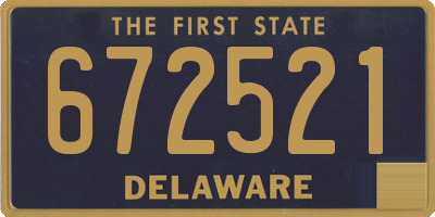 DE license plate 672521