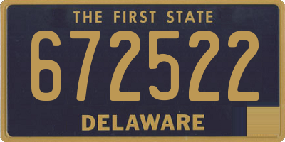 DE license plate 672522