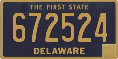 DE license plate 672524