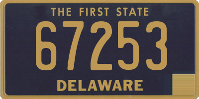 DE license plate 67253