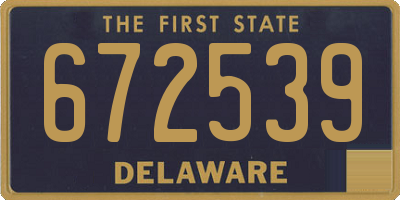 DE license plate 672539