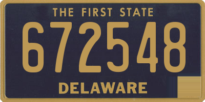 DE license plate 672548
