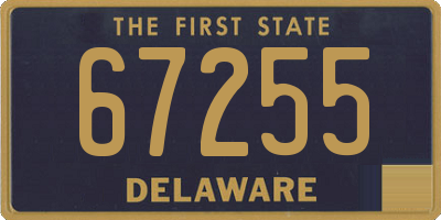 DE license plate 67255