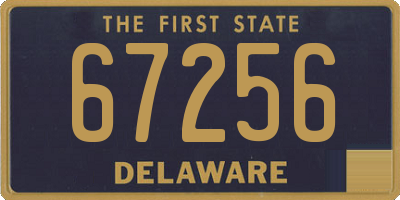 DE license plate 67256