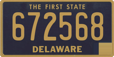 DE license plate 672568