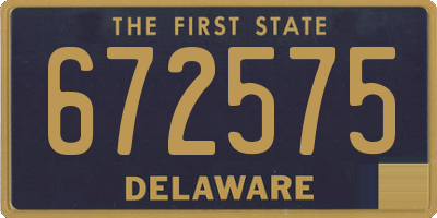 DE license plate 672575