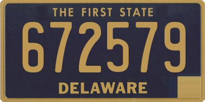 DE license plate 672579