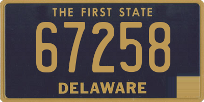 DE license plate 67258