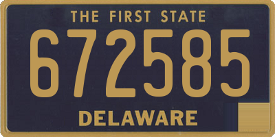 DE license plate 672585