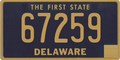 DE license plate 67259