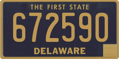 DE license plate 672590