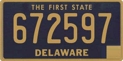DE license plate 672597