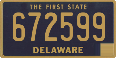 DE license plate 672599