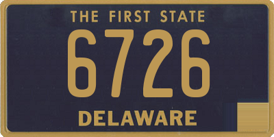 DE license plate 6726