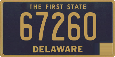 DE license plate 67260