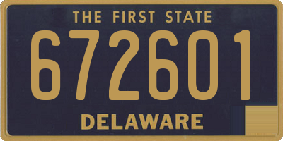 DE license plate 672601