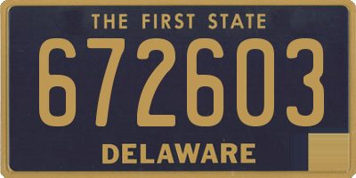 DE license plate 672603