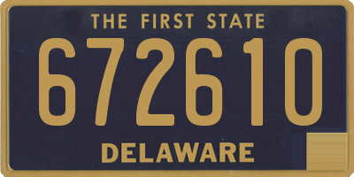 DE license plate 672610
