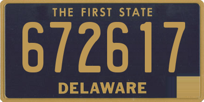 DE license plate 672617