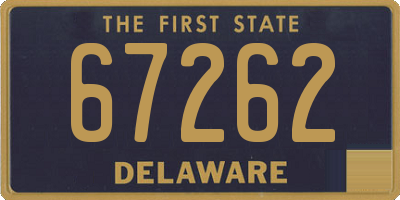 DE license plate 67262
