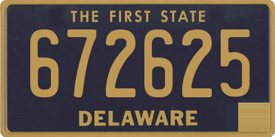 DE license plate 672625