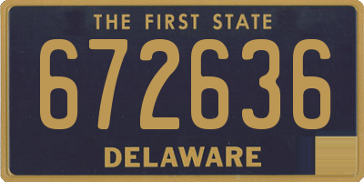 DE license plate 672636