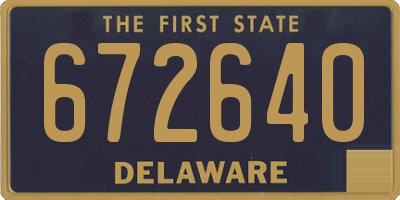 DE license plate 672640