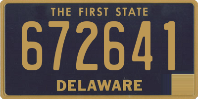 DE license plate 672641