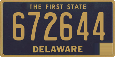 DE license plate 672644